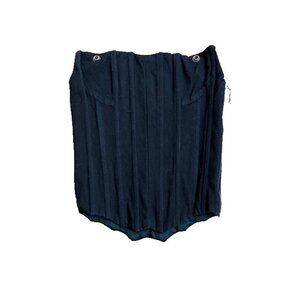 Boys Lie Corset Top Small Black Bone Bodice Strapless Zip Vamp Goth Dark Romatic